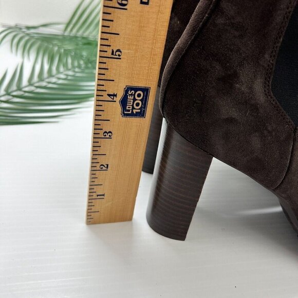 Blondo Women's Brown Kamila Suede Waterproof Heeled Ankle Boots Size 11M - Picture 9 of 12